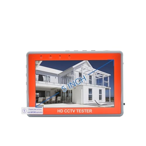 CCTV Tester, 8MP 4K CCTV Sicherheit Kamera Tester 5 Zoll TFT LCD Monitor For 4 IN 1 TVI AHD CVI Analog Sicherheit Cam Tester Video Test(CCTV Tester IV5) von SEVEQIS