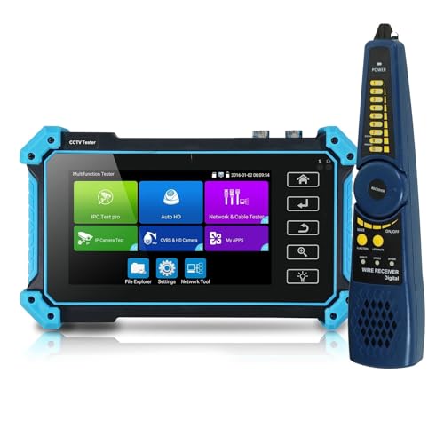 CCTV Tester, IP-Kamera-Tester, Monitor, All-in-One, IPC5200C Plus 5,4-Zoll-Touchscreen, 8 MP, CVI/TVI/AHD, Kameratest, DC12V-Ausgang/POE/Kabel-Tracer CCTV Tester, IP-Kamera-Tester, Monitor, All-in-One, IPC5200C Plus 5,4-Zoll-Touchscreen, 8 MP, CVI/TVI/AHD, Kameratest, DC12V-Ausgang/POE/Kabel-Tracer von SEVEQIS
