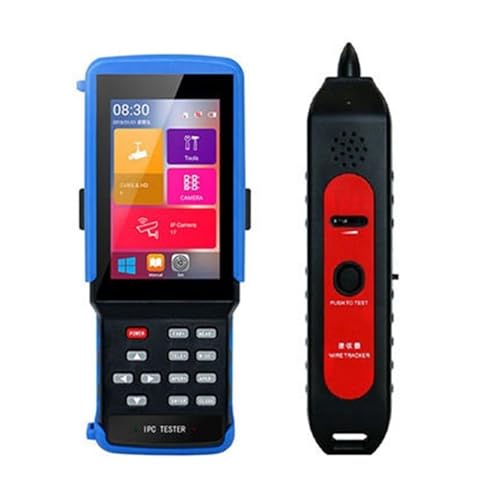 CCTV Tester, IPC9310SN 4,5 Zoll Display Touchscreen Kamera Tester Tool RS485 PTZ Steuerung POE UTP Kabel Tester IPC Kamera Test Tool(With Cable tracker) von SEVEQIS