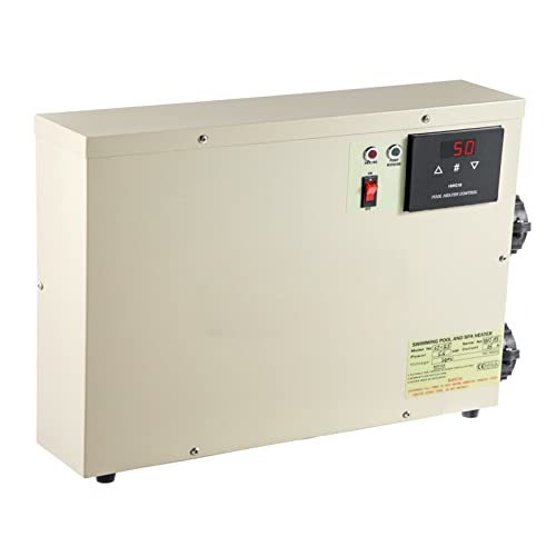 Dampfgenerator, 1 1KW Elektrischer digitaler Warmwasserbereiter Thermostat Schwimmbadheizung SPA Whirlpool Badewärme einstellbare Temperatur(15KW) von SEVEQIS