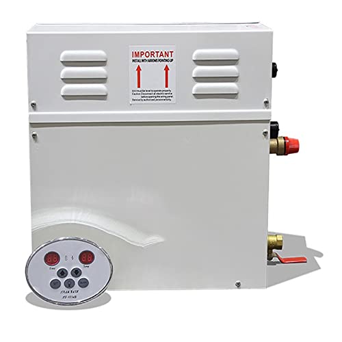 Dampfgenerator, 3KW-18KW Dampfgenerator Sauna Dampfbadmaschine for Home Sauna Room SPA Begasungsmaschine mit digitalem Controller(9kw) von SEVEQIS
