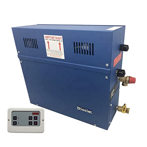 Dampfgenerator, 4. 5 kW Kommerzieller selbstverfolgungsübergreifender Dampfgenerator Duschsystem Nass Sauna Room Dampfbadgenerator mit Touchscreen-Bedienfeld for den Heimgebrauch von SEVEQIS