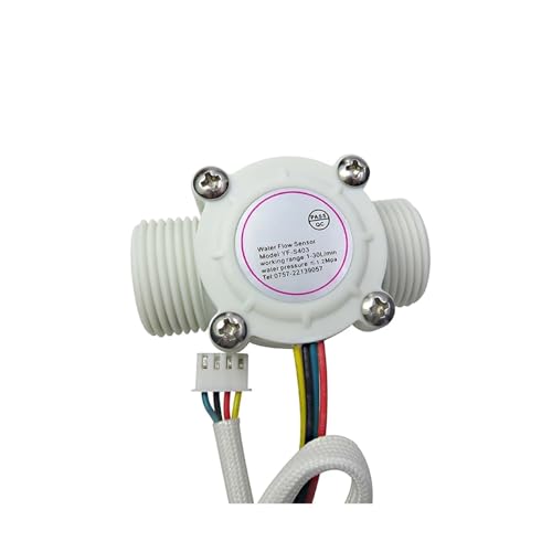 Durchflussmesser, DN20 Wasserdurchflusssensor 1,75 MPa Hall-Sensor Automatischer Wasserautomaten-Durchflussmesser DC5~18 V Mit Temperaturinduktion Durchflussmesser, DN20 Wasserdurchflusssensor 1,75 MPa Hall-Sensor Automatischer Wasserautomaten-Durchflussmesser DC5~18 V Mit Temperaturinduktion von SEVEQIS