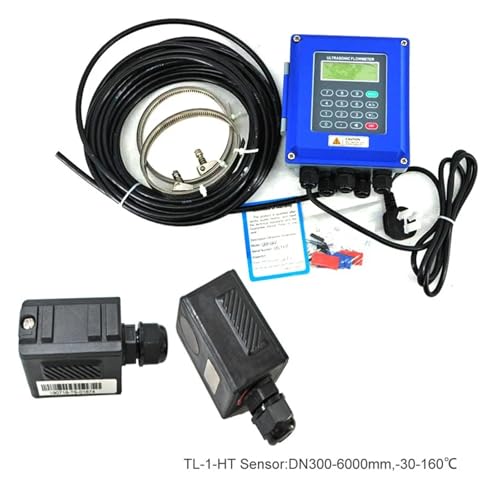Durchflussmesser, TUF-2000B Wandmontierter Wasserdurchflussmesser-Wandler TS-2/TM-1-HT Optionaler SD-Speicherklemmensensor Ultraschall-Durchflussmesser for Flüssigkeiten(Host And TL-1-HT) von SEVEQIS