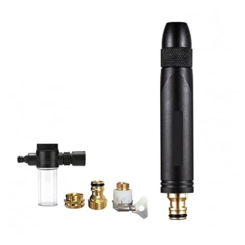 Gartenschlauch, Hochdruckreiniger Gartenschlauch Düse Spray for Wasserschaumtopf Autowäsche Sprinkler Reinigungswerkzeug(Gun Set) von SEVEQIS