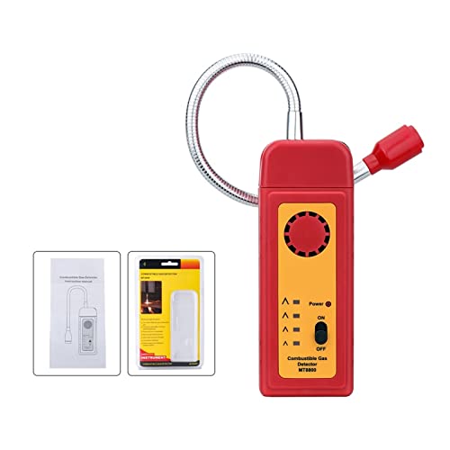 Gaswarngerät, Gasdetektor Lecksucher for brennbares Erdgas Gasanalysator Hochempfindlicher Gaslecksucher Tonlichtalarm(MT8800) von SEVEQIS