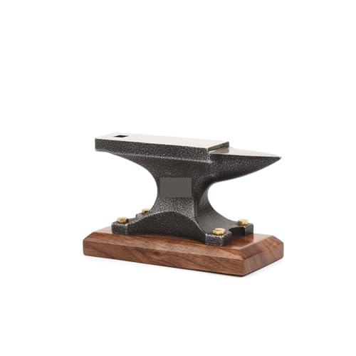 Horn-Amboss-Formwerkzeug aus legiertem Stahl, Metall-Percussion-Pad mit Walnussbasis for die Herstellung von Gold- und Silberschmuck von SEVEQIS