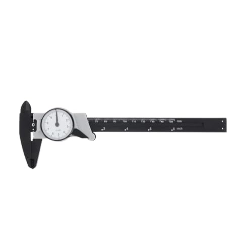Mikrometer, 1 Stücke 150mm Messschieber Messschieber Mit Messuhr Edelstahl/Kohlenstoffstahl Gauge Präzision Messwerkzeuge Mikrometer(Color-Black) von SEVEQIS