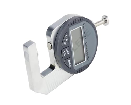 Mikrometer, Digitales Dickenmessgerät, Messwerkzeuge, Elektronisches Dickenmessgerät, Messen Sie Die Dicke Von Papier, Stoff, Dünnem Metall, Mikrometer 0,01 Mm(0-10mm T Thickness) von SEVEQIS