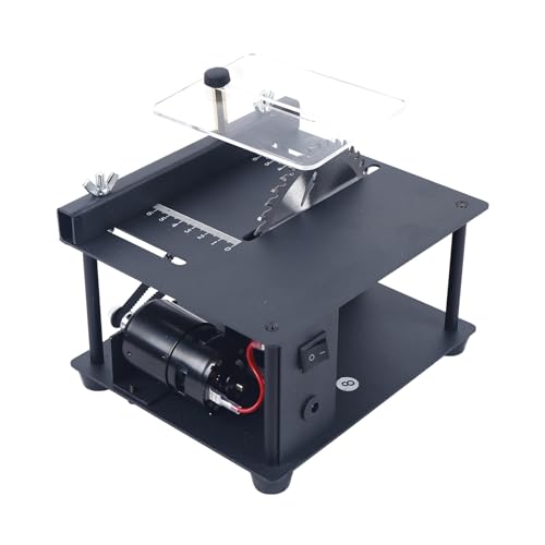 Mini Elektrische Holzbearbeitung Schneiden Säge Desktop Formatkreissäge Bank Acryl Cutter Miniatur Präzision Desktop Säge von SEVEQIS