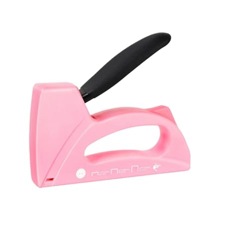 Nagelpistole, Leichter Tacker For Holz, Rosa, Polstertacker Mit 1600 Heftklammern For Bastelarbeiten, Stoff, DIY-Dekoration Nagelpistole, Leichter Tacker For Holz, Rosa, Polstertacker Mit 1600 Heftklammern For Bastelarbeiten, Stoff, DIY-Dekoration von SEVEQIS