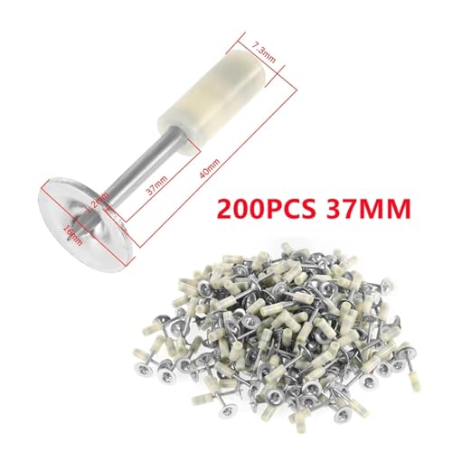 Nagelpistole, Mini Stahl Nägel Pistolen Niet Werkzeug Beton Wand Anker Draht Schlitzen Gerät Dekoration Niet Tufting Pistolen Hause DIY Power werkzeuge(200PCS 37mm) von SEVEQIS