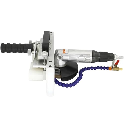 Pneumatische Kantenmaschine Glaspneumatischer Kantenschneider Gerade Kante Eckenrundungsmaschine Keramik Steinkantenschleifmaschine(5MM(Angle)#150) von SEVEQIS