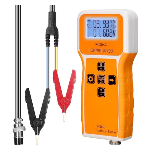 RC3563 Batteriespannungs-Innenwiderstandstester Hochpräziser Trithium-Lithium-Eisenphosphat-18650-Batterietester Ohmmeter(Tester Clip) von SEVEQIS