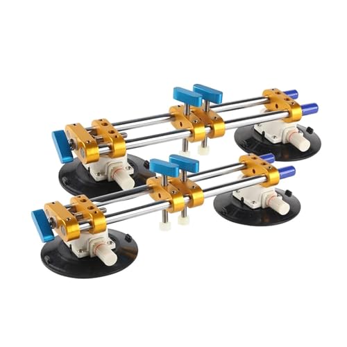 Saugheber Fliesen, 2 Stück Steinnaht-Setter for Verbinden und Nivellieren von Granit-Arbeitsplatten, nahtlose Installationswerkzeuge mit 6-Zoll-Vakuum-Saugnapf(Rubber suction cup) von SEVEQIS
