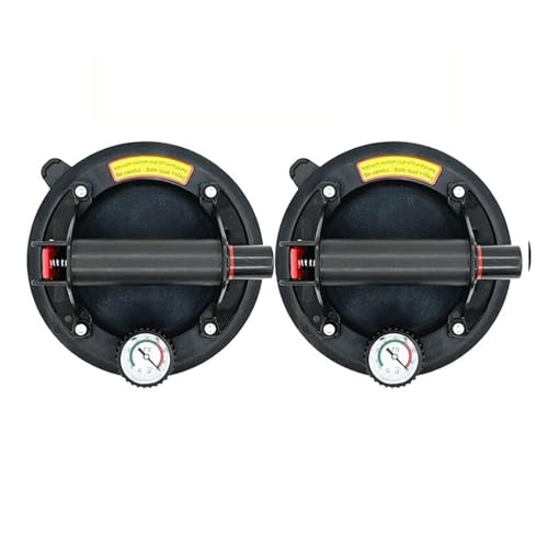 Saugheber Fliesen, 8 Zoll 250 kg Luftpumpen-Vakuum-Saugnäpfe, leistungsstarke, robuste, starke Handpumpen-Sauger, angehobene Magnete, Handhabungswerkzeuge(2PCS) von SEVEQIS