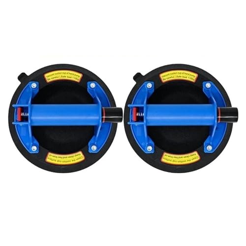 Saugheber Fliesen, 8-Zoll-Vakuum-Saugnapf, 250 kg Tragfähigkeit, robuster Vakuumheber for Granit, Fliesen, Glas, manueller Hebe-Saugnapf(2PCS) von SEVEQIS
