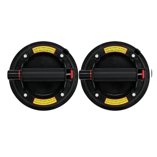Saugheber Fliesen, 8-Zoll-Vakuumsaugnapf 220 kg mit Kupfergriff Hochleistungsheber for manuellen Heben von Granitfliesen und Glas(2PCS) von SEVEQIS