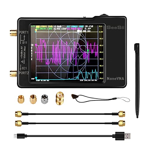 Spectrum Analyzer, VNA-H Vektornetzwerk-Antennenanalysator 10 kHz-1,5 GHz MF HF VHF UHF mit Gehäuse + SD-Kartensteckplatz 2,8-Zoll-TFT-Spektrumanalysator Spectrum Analyzer, VNA-H Vektornetzwerk-Antennenanalysator 10 kHz-1,5 GHz MF HF VHF UHF mit Gehäuse + SD-Kartensteckplatz 2,8-Zoll-TFT-Spektrumanalysator von SEVEQIS