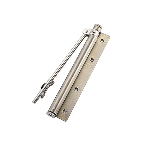Türschließer aus Edelstahl, einfache Türschließer for den Haushalt mit verstellbaren Federn und automatisch dämpfenden Lichttürschließern(1 UK) von SEVEQIS
