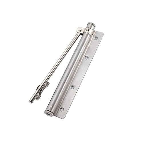 Türschließer aus Edelstahl, einfache Türschließer for den Haushalt mit verstellbaren Federn und automatisch dämpfenden Lichttürschließern(2) von SEVEQIS