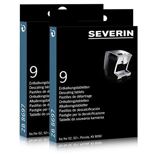 Severin Entkalkungstabletten 9 Stk. für Kaffeevollautomaten ZB 8699 (2er Pack) von SEVERIN