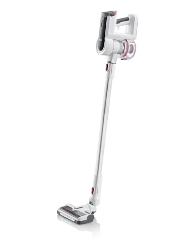 SEVERIN Staubsauger Stange kurz/Handgerät 2-in-1 beutellos 400 W schnurlos Weiß/Rot von SEVERIN