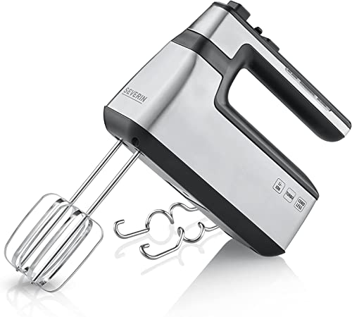 SEVERIN Kabelloser Handmixer, Handrührgerät ohne Kabel inklusive Knethaken mit ca. 120 Minuten Laufzeit, wiederaufladbarer Handrührer für die Küche, HM 3843 von SEVERIN