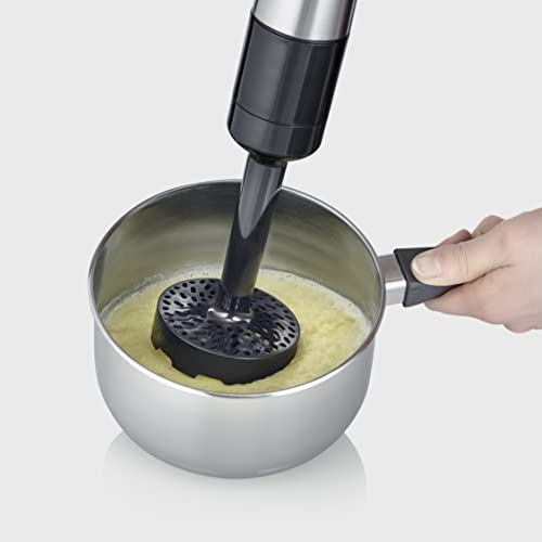 SEVERIN Karoffelstampfer, praktischer Kartoffelstampfer zur Zubereitung von selbstgemachtem Kartoffelpüree, Passend zu den Stabmixern SM 3771-3775, Schwarz, Kunststoff, ZB 5564 von SEVERIN