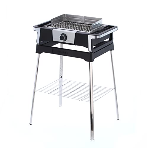 SEVERIN SENOA DigitalBOOST S Elektrogrill mit Untergestell, Standgrill mit schnellem Grillstart bis 500 °C, Balkon Grill mit SafeTouch-Oberfläche, Edelstahl/Schwarz, PG 8118, 17 von SEVERIN