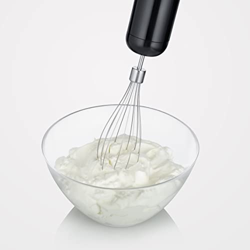 SEVERIN Schneebesen, abnehmbarer, spülmaschinengeeigneter Schneebesen, ideal zur Zubereitung von Schlagsahne, Eischnee uvm., Passend zu den Stabmixern SM 3771-3775, Edelstahl-schwarz, ZB 5566 von SEVERIN