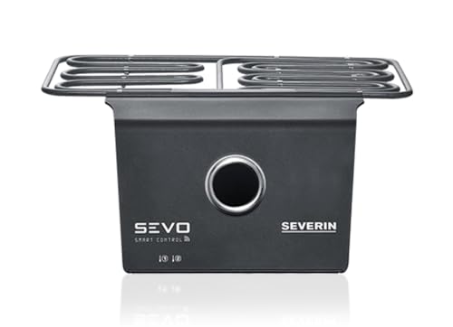 SEVERIN SEVO SMART CONTROL Upgrade Kit für SEVO Elektrogrill, smartes Grill-Modul mit App-Steuerung und OLED Display, für Balkon Grill mit Slow Cooking Option, Schwarz, ZB 8194 von SEVERIN