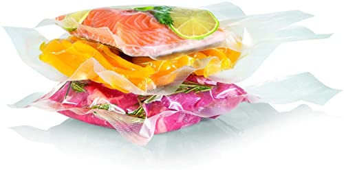 SEVERIN Vakuumbeutel 20x30cm, 50+5 Stück, für Folienschweißgeräte und Vakuumierer, durch Vakuum bis 8x länger frisch Tiefkühlen ohne Gefrierbrand, Transparent, passend zu FS 3601, 3610, 3628, ZB 3614 von SEVERIN