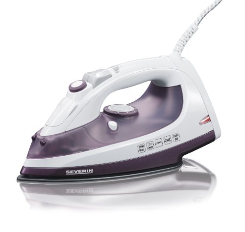 SEVERIN Dampfbügeleisen mit keramikbeschichteter Bügelsohle und Antihaft-Effekt, 2500W, 70g/min Dampfstoß, 30g/min variable Dampfleistung, Ideal zum Dampf- und Trockenbügeln, Weiß/Lila, BA 3210 SEVERIN Dampfbügeleisen mit keramikbeschichteter Bügelsohle und Antihaft-Effekt, 2500W, 70g/min Dampfstoß, 30g/min variable Dampfleistung, Ideal zum Dampf- und Trockenbügeln, Weiß/Lila, BA 3210 von SEVERIN