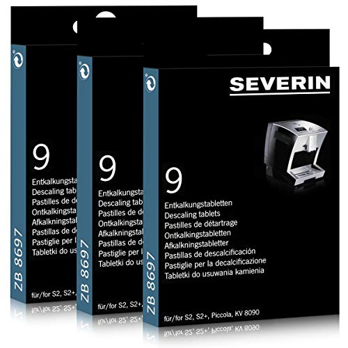 Severin Entkalkungstabletten 9 Stk. für Kaffeevollautomaten ZB 8699 (3er Pack) von SEVERIN