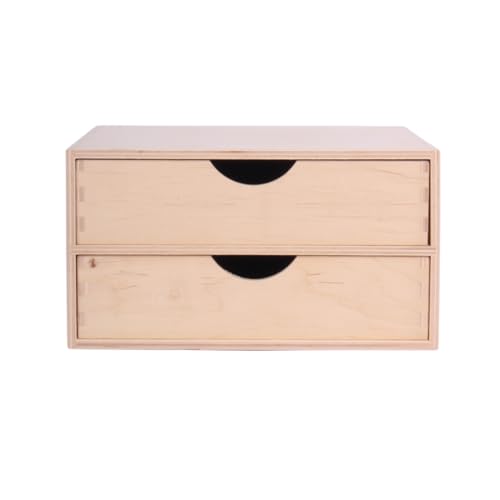 Schubladen-Box aus Holz – Elegante Minikommode für vielseitige Aufbewahrung | Premium Qualität, natürliche Materialien, für Schmuck, Dokumente, Kosmetik, Spielzeug | 25 cm x 33 cm x 13,5 cm von SEVICO