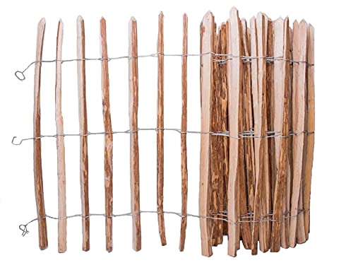 Sevico Staketenzaun imprägniert Haselnuss Holzzaun Haselnussholz Zaunlatte Rollzaun Kastanienzaun Gartenzaun 90 cm x 5m, Lattenabstand: 3-4 cm Sevico Staketenzaun imprägniert Haselnuss Holzzaun Haselnussholz Zaunlatte Rollzaun Kastanienzaun Gartenzaun 90 cm x 5m, Lattenabstand: 3-4 cm von SEVICO