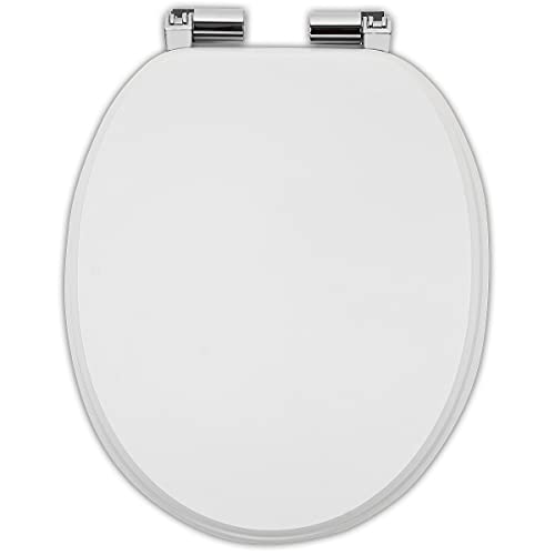 Toilettendeckel mit Absenkautomatik WC Sitz Toilettensitz WC Sitz passend für alle handelsüblichen WC-Becken einfache Montage Universal von SEVICO