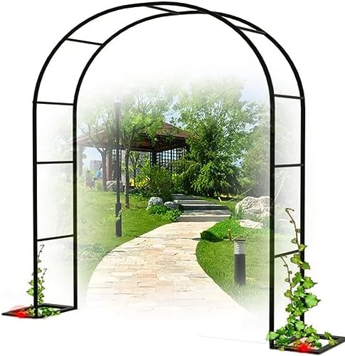 SEVSO Rosenbogen Hochzeitsbogen Gartenbogen Rankhilfe Torbogen Pergola Aus Metall Stabil Wetterfest 240Cm 180Cm 140Cm 120Cm Breit,Weiß,W3M*H2.2M SEVSO Rosenbogen Hochzeitsbogen Gartenbogen Rankhilfe Torbogen Pergola Aus Metall Stabil Wetterfest 240Cm 180Cm 140Cm 120Cm Breit,Weiß,W3M*H2.2M von SEVSO