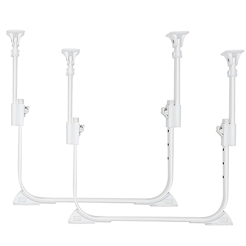 SEWACC 1 Paar Faltbare U Förmige Tischbeine mit Selbstverriegelung Klappbare Tischbeine für Bett und Schreibtisch Stabil und rutschfest Einfache Installation für Verschiedene Anwendungen von SEWACC