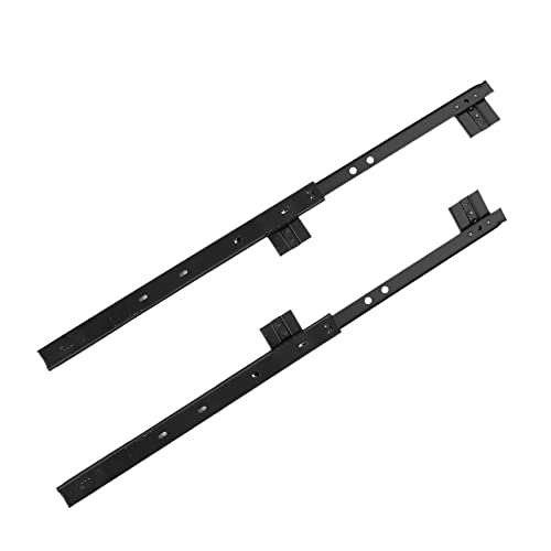 SEWACC 1 Paar Tastaturschienen Schublade Multifunktionale Tastaturschiene Schrankführungen Tastaturablage Unter Dem Schreibtisch Einstellbar Unter Schreibtisch Ausziehbar Klaviatur Stahl von SEWACC