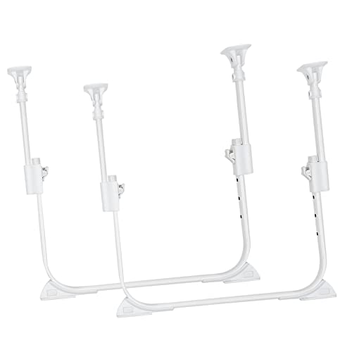 SEWACC 1 Paar U Förmige Klapptischbeine Selbstsperrend und rutschfest Verstellbar Robust für Computer und Esstische Einfache Installation für DIY Möbel von SEWACC