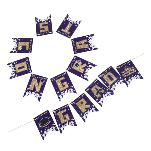 SEWACC 1 Satz Abschlussfeier Banner Wiederverwendbare Dekoration für Graduierungsfeiern Stilvolle und Einfache Gestaltung für Schule Zuhause und Büro Praktischer Aufhängung Blaues Design SEWACC 1 Satz Abschlussfeier Banner Wiederverwendbare Dekoration für Graduierungsfeiern Stilvolle und Einfache Gestaltung für Schule Zuhause und Büro Praktischer Aufhängung Blaues Design von SEWACC