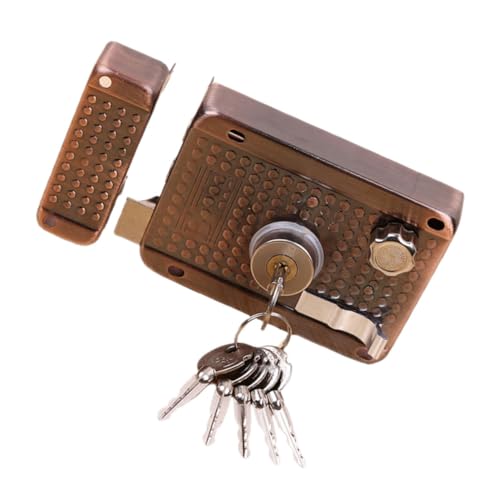 SEWACC 1 Satz Hochwertiges Vintage Türschloss mit Antik Latch Türzylinder Einfacher Einbau Stabil und für Wohn und Geschäftsräume SEWACC 1 Satz Hochwertiges Vintage Türschloss mit Antik Latch Türzylinder Einfacher Einbau Stabil und für Wohn und Geschäftsräume von SEWACC