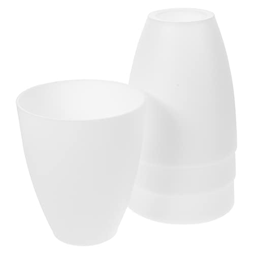SEWACC 1 Satz Tischlampenschirm Kunststoff Lampenschirm Für Stehlampe Und Schreibtischlampe Loch Leicht Installieren Für Schlafzimmer Und Wohnzimmer 4 Stück von SEWACC