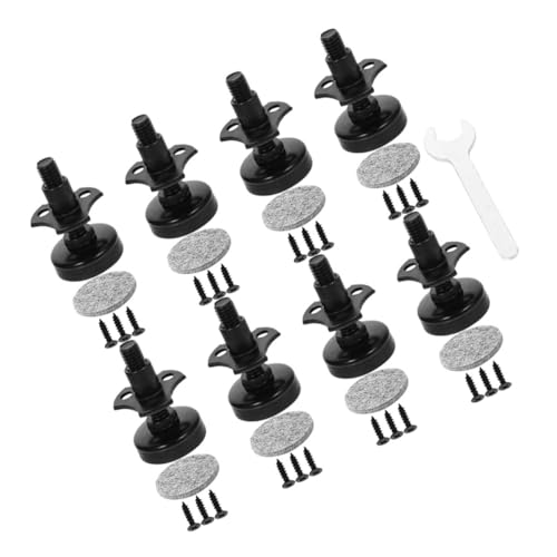 SEWACC 1 Satz Verstellbare Möbel Nivellierfüße mit Filzpolstern Teiliges Kit für Stabilität und Bodenschutz Geeignet für Tische Sofas und Schränke von SEWACC