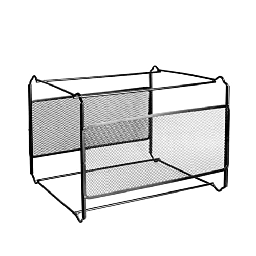 SEWACC 1 Stück Metall Dokumentenablage Rack Praktischer Schreibtisch Organizer für Büro und Zuhause für Unterlagen Briefe und Aktenordner Design aus Hochwertigem Metall Zufällige Farbe von SEWACC