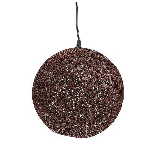 SEWACC 1 Stück Rattan Pendelleuchte Rustikale Deckenlampe für Wohnzimmer Restaurant Leuchtmittel Einzigartige Weave Design Dekorativ und Installieren SEWACC 1 Stück Rattan Pendelleuchte Rustikale Deckenlampe für Wohnzimmer Restaurant Leuchtmittel Einzigartige Weave Design Dekorativ und Installieren von SEWACC