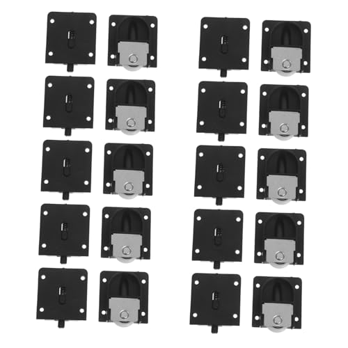 SEWACC 10 Paare Schiebetürrollen für Kleiderschrank Robuste Kunststofflaufräder mit Starker Tragfähigkeit Geräuscharme Sanfte Gleiteigenschaft Einfacher Möbel-rollenaustausch für SEWACC 10 Paare Schiebetürrollen für Kleiderschrank Robuste Kunststofflaufräder mit Starker Tragfähigkeit Geräuscharme Sanfte Gleiteigenschaft Einfacher Möbel-rollenaustausch für von SEWACC