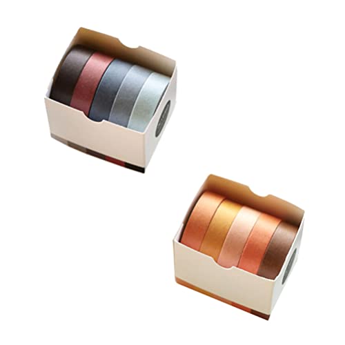 SEWACC 10 Rollen Dekoratives Klebeband Für Notizbücher Scrapbook- Klebeband Washi-tape Dekoratives Bastelband Tagebuch Washi Tape Dünnes Washi Tape 10mm Papierklebeband Geschenk Klebstoff von SEWACC